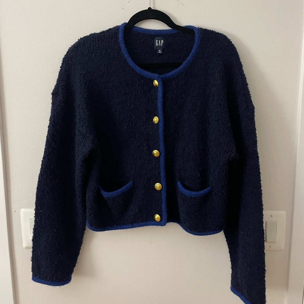 Gap Cropped Sweater Jacket